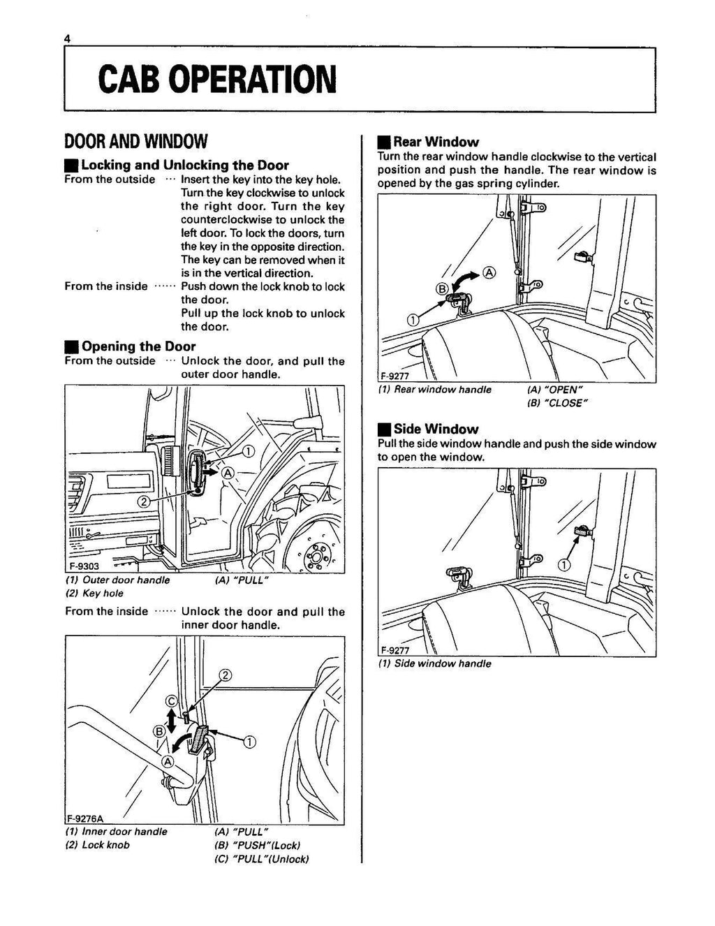 KUBOTA L3710 L4310 L4610 CAB OPERATORS MANUAL - WIRE BOUND - PROTECTIVE COVERS