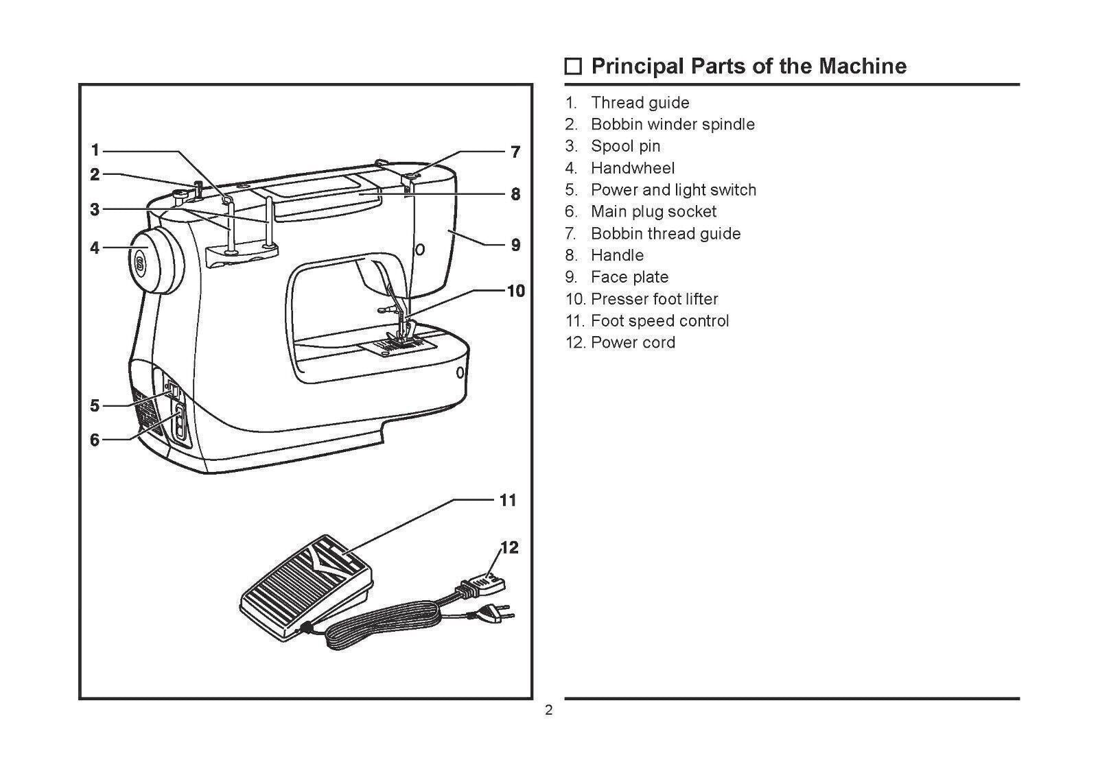 SINGER MX60 Sewing Machine User Manual Owners Instruction Manual