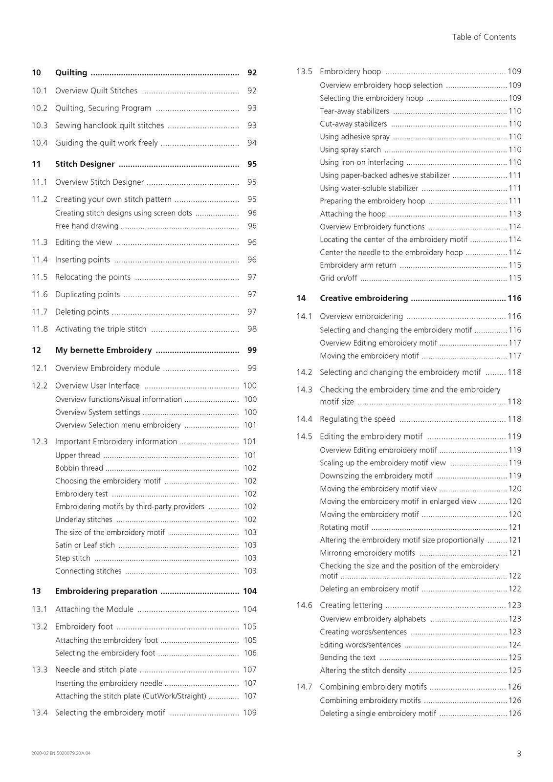 BERNINA Bernette B79 Sewing Machine User Operator  Manual - ROBUST WIRE BINDING