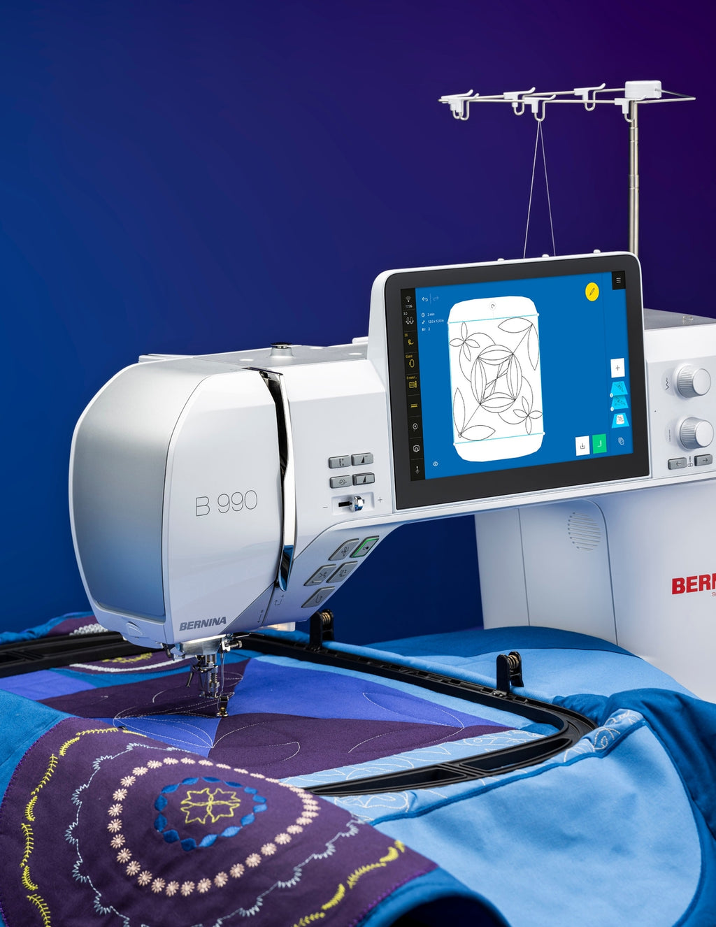 BERNINA 990 QUILTING WORKBOOK - STEEL WIRE BOUND - PROTECTIVE COVERS