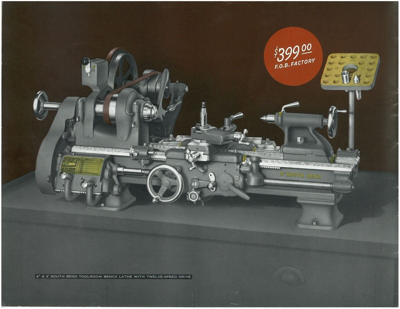 South Bend 9" Precision Lathes Catalog 9-G: REMASTERED FULL COLOR Manual 36 Pgs!