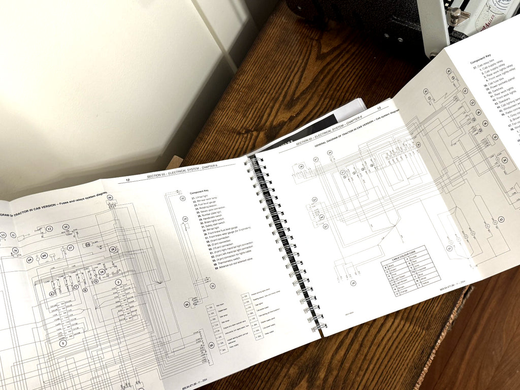 NEW HOLLAND TD60D TD70D TD80D TD90D TD95D Tractor SERVICE MANUAL BOUND, FOLDOUTS