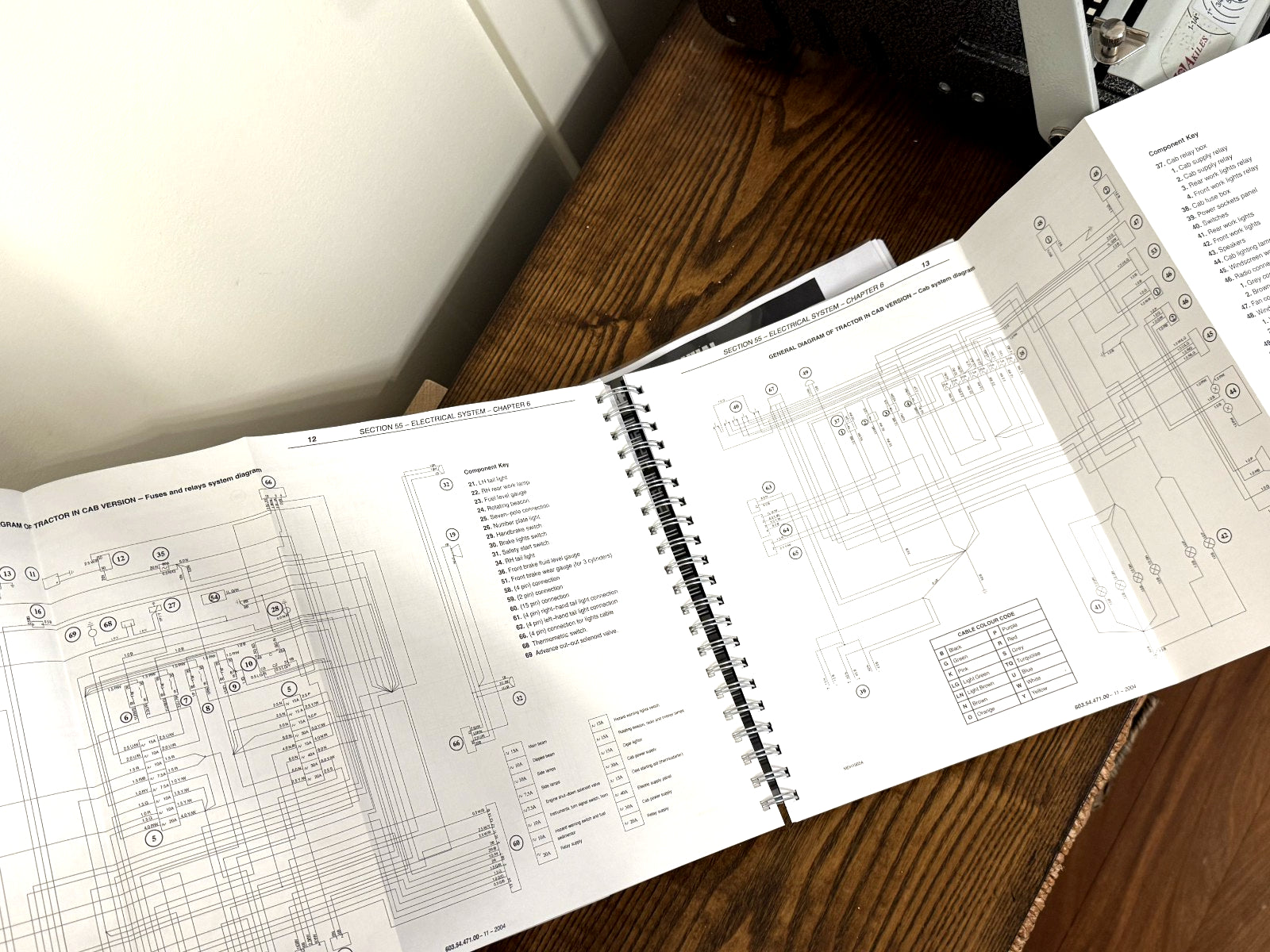 NEW HOLLAND TD60D TD70D TD80D TD90D TD95D Tractor SERVICE MANUAL BOUND, FOLDOUTS
