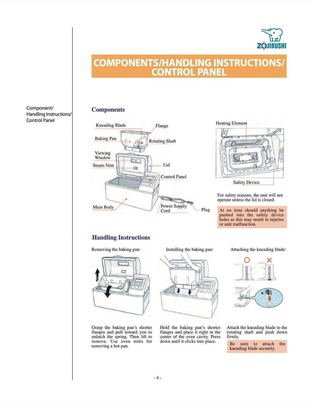 Zojirushi BBCC-V20 Bread Machine Owners Manual User Guide Instruction COLORCOPY