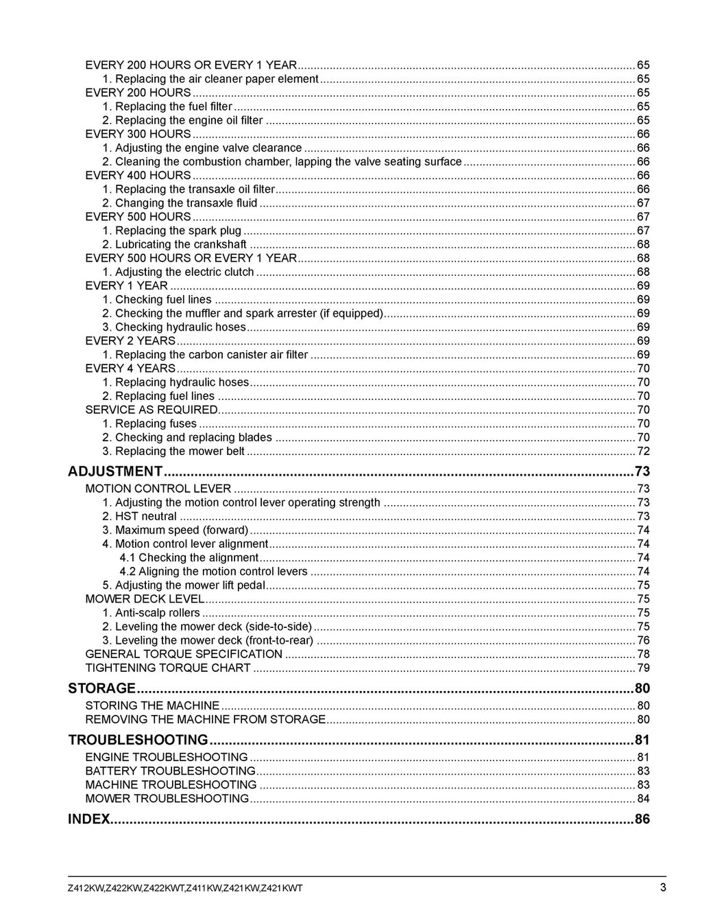KUBOTA Z412KW Z422 Z421 ZERO TURN MOWER OPERATORS MANUAL - WIRE BOUND, COVERS