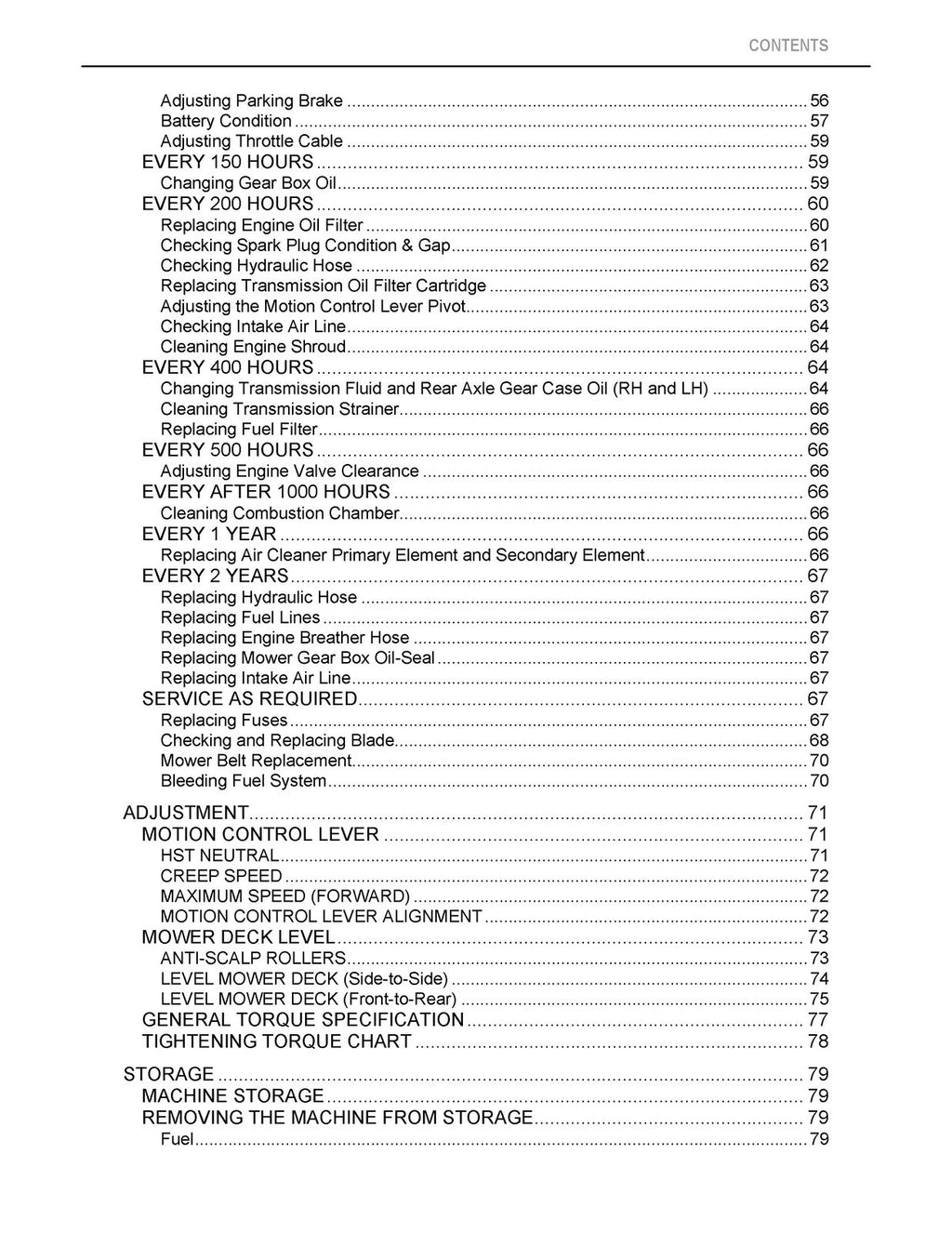 KUBOTA ZG222A-AU ZG227A-AU ZERO TURN MOWER OPERATORS MANUAL, WIRE BOUND, COVERS