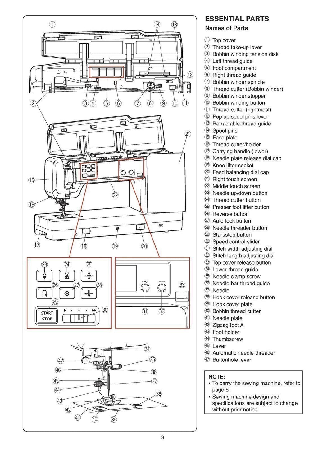 Janome Continental M17 Manual: Embroidery. Machine Instruction Guide 150 Pg Book