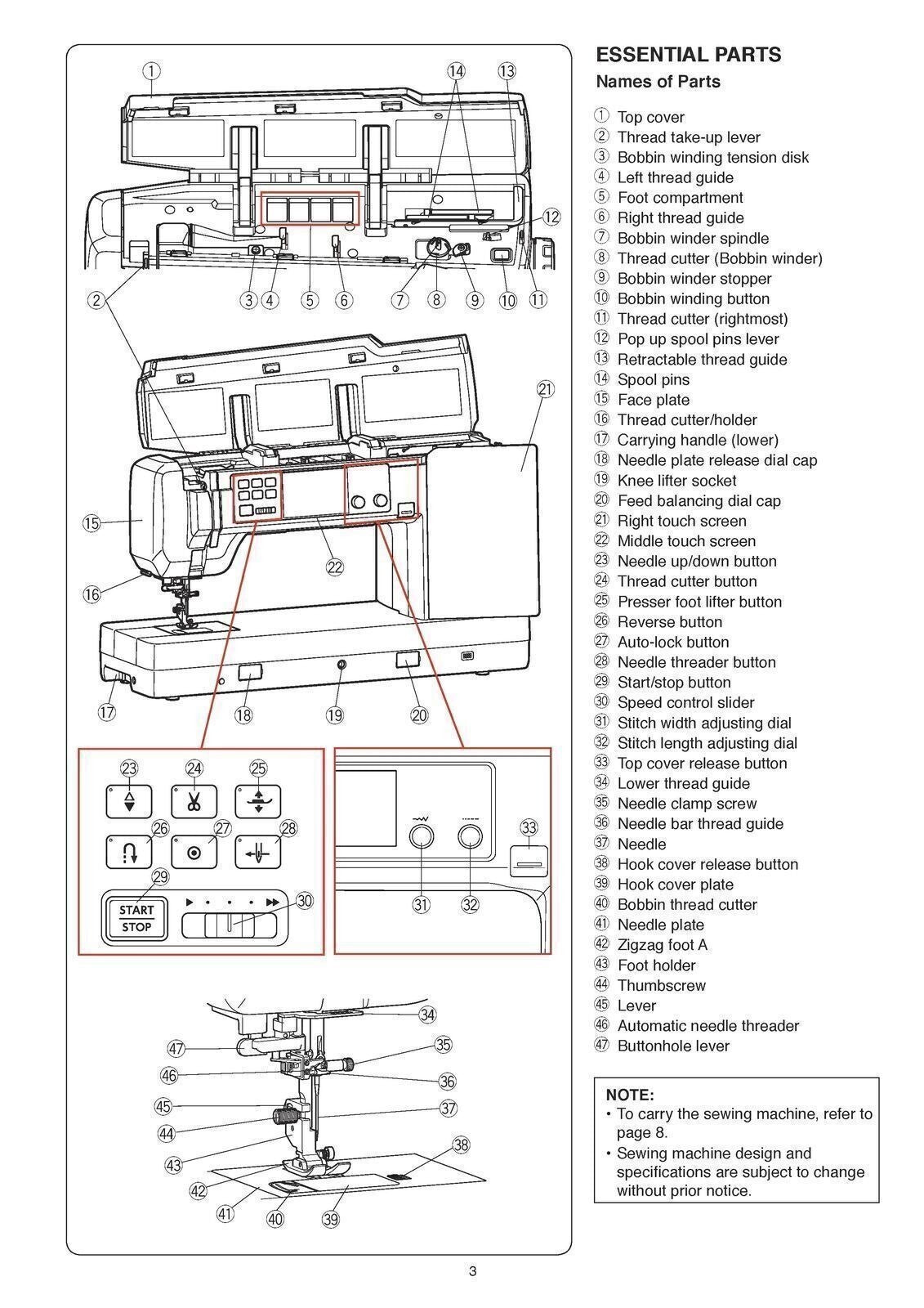 Janome Continental M17 Manual: Embroidery. Machine Instruction Guide 150 Pg Book