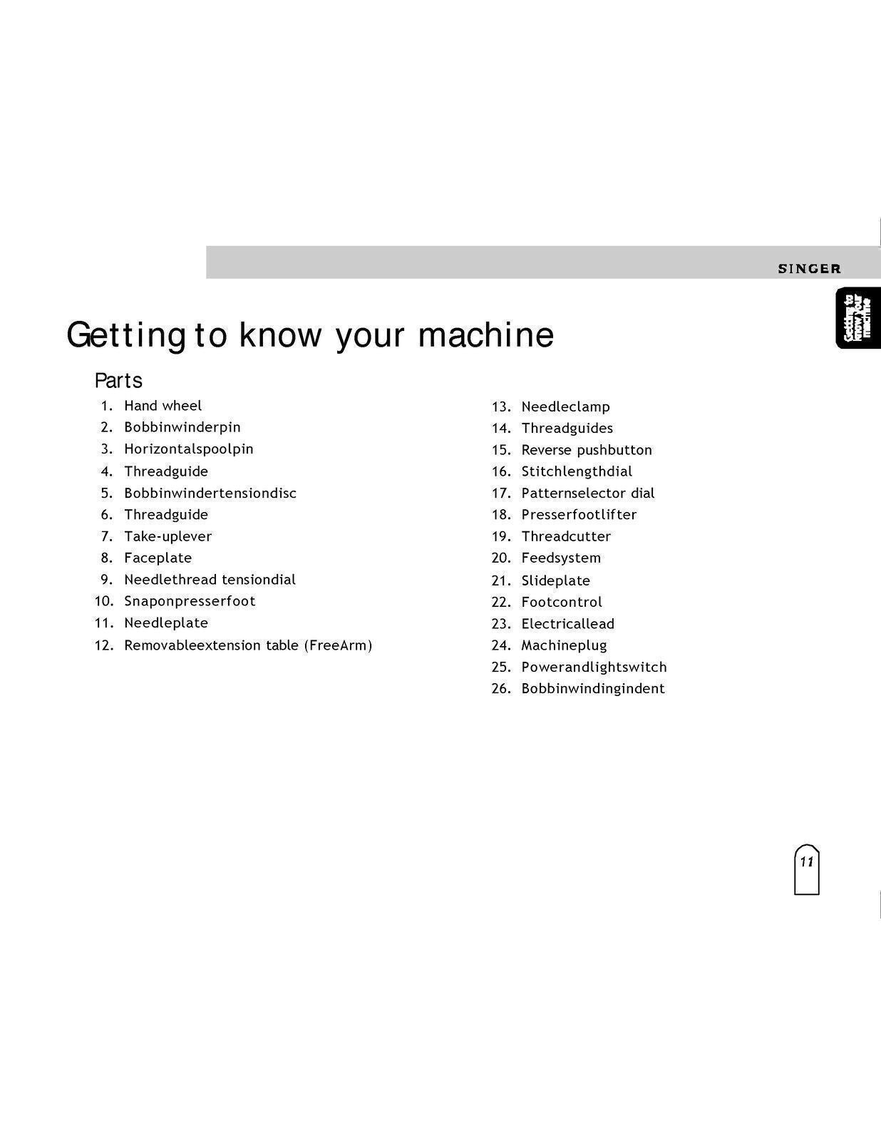 SINGER 2808 Instruction Book User Manual Owners Instruction [WIRE BOUND UPGRADE]