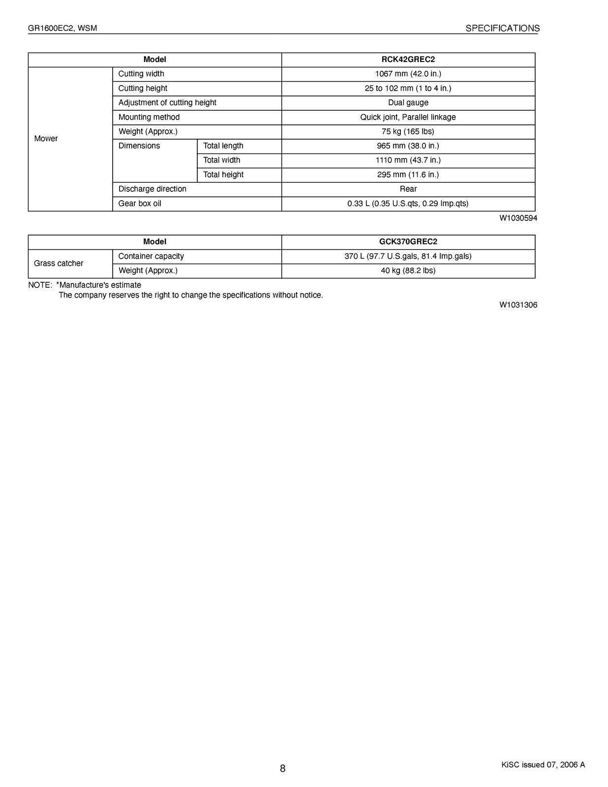 KUBOTA GR1600 TRACTOR WORKSHOP MANUAL  - STEEL WIRE BOUND - PROTECTIVE COVERS
