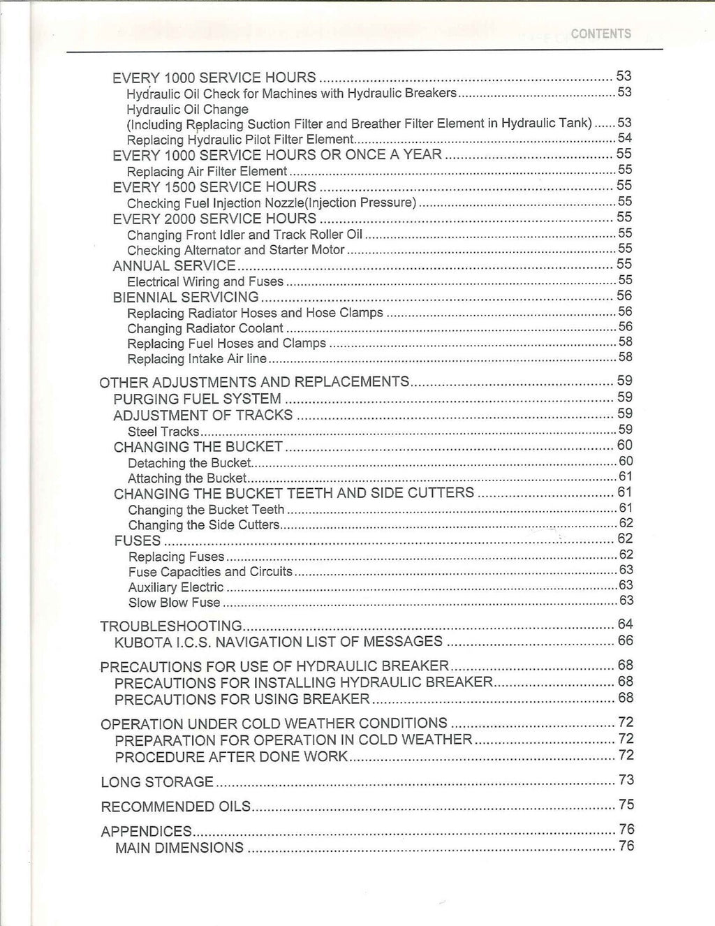 KUBOTA U30-5 U50-5 OPERATORS MANUAL - STEEL WIRE BOUND - PROTECTIVE COVERS