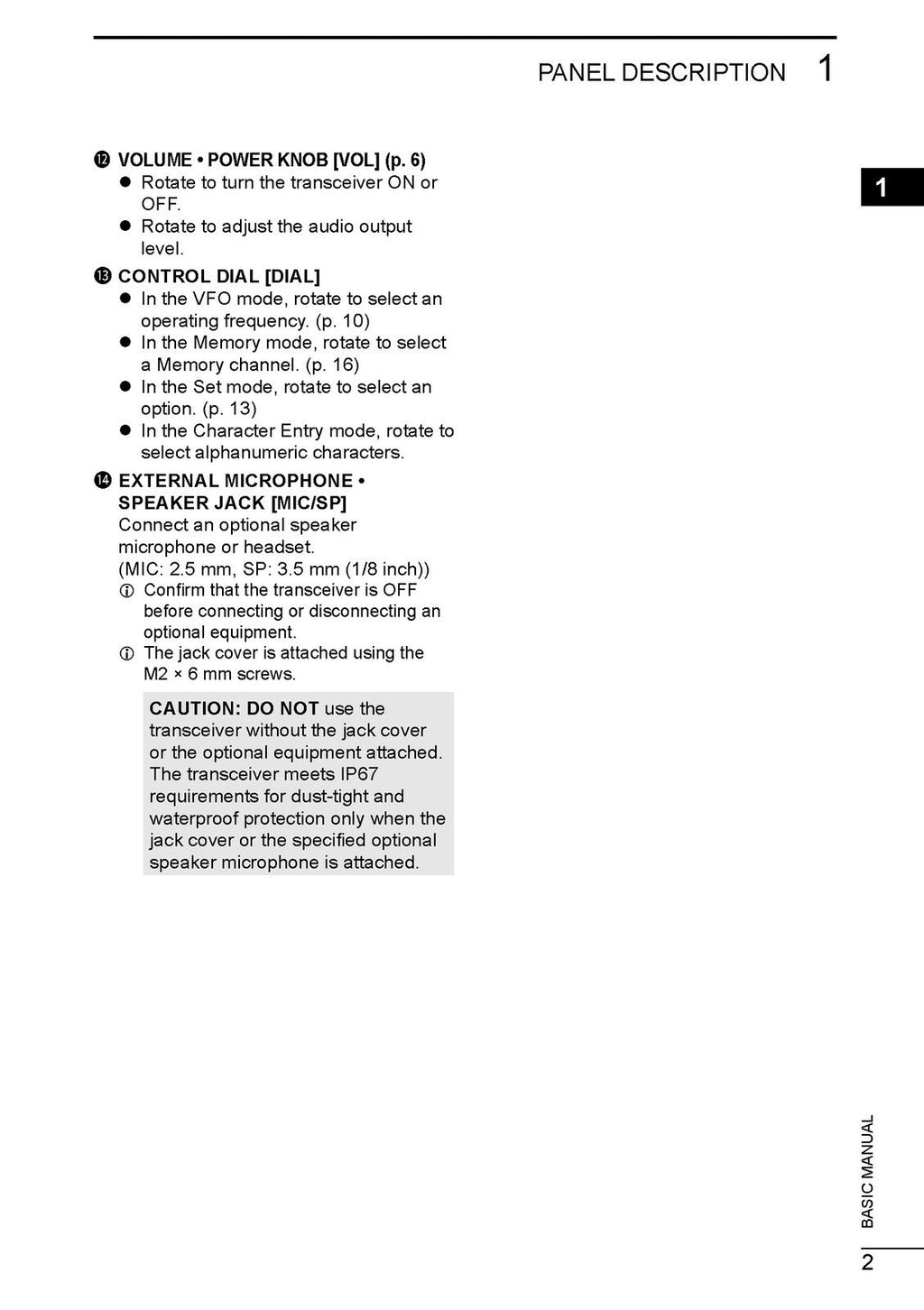 ICOM IC-T10 TRANSCEIVER BASIC MANUAL - STEEL WIRE BOUND - PROTECTIVE COVERS