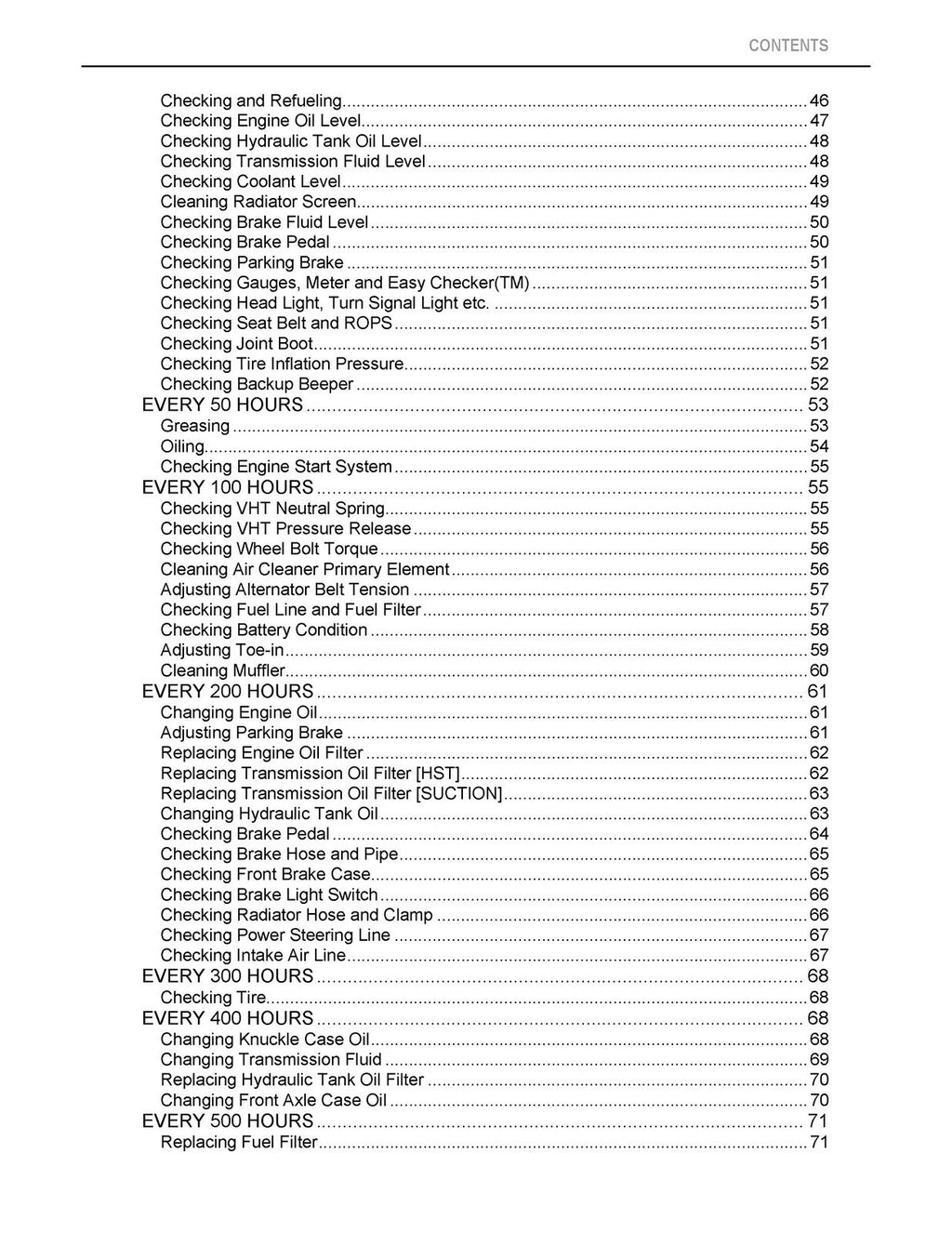 KUBOTA RTV1140CPX OPERATORS MANUAL - STEEL WIRE BOUND - PROTECTIVE COVERS