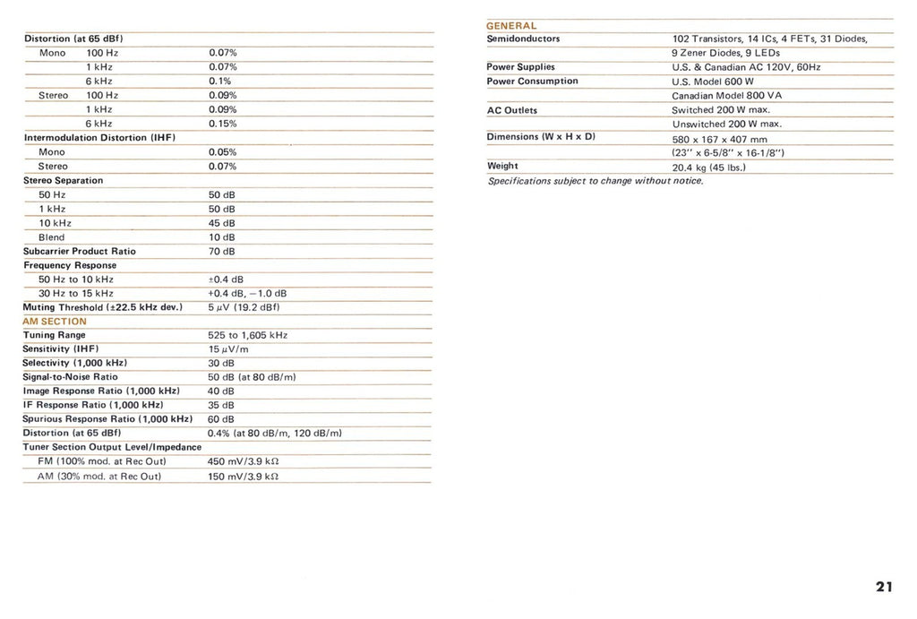 YAMAHA CR-2040 OWNERS MANUAL - WIRE BOUND - TOUGH COVERS