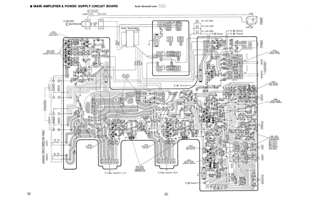 TECHNICS PANASONIC SA-500 Stereo Receiver Service Manual BOUND, COVERS, FOLDOUTS