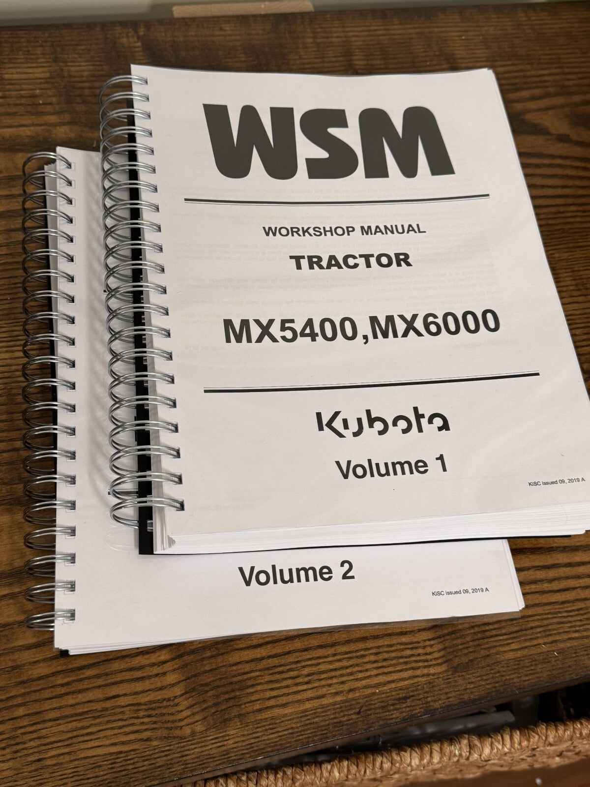 KUBOTA MX5400 MX6000 WORKSHOP MANUAL WSM - WIRE BOUND, COVERS, XL FOLDOUT PAGES!