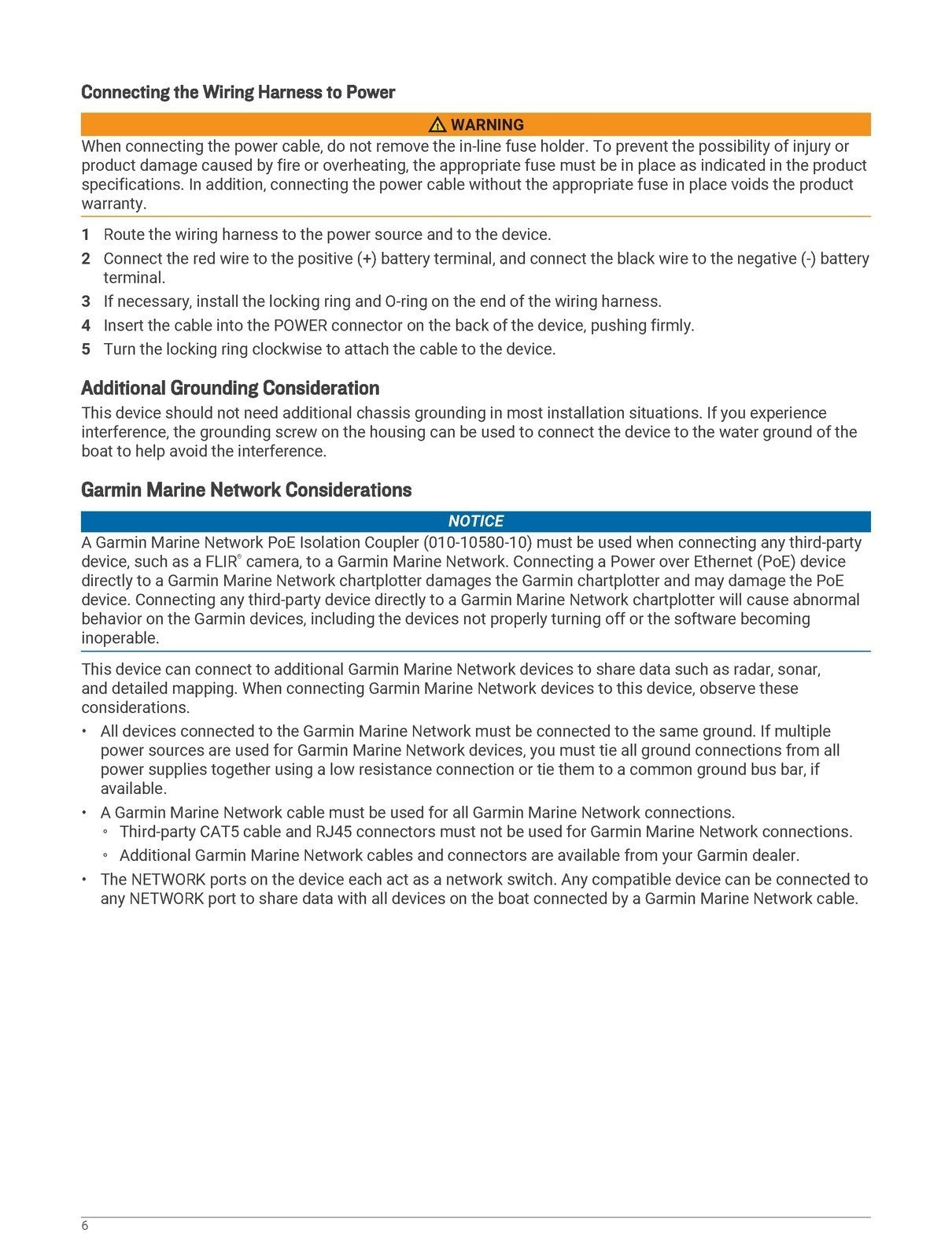 GARMIN GPSMAP 1222 1242 Touch Installation Instruction Manual - WIRE BOUND