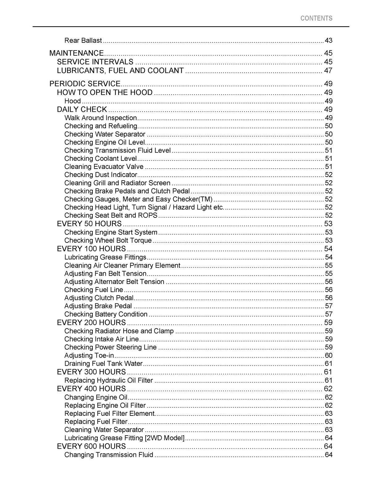 KUBOTA M7040SU M7040SUD OPERATORS MANUAL - STEEL WIRE BOUND - PROTECTIVE COVERS