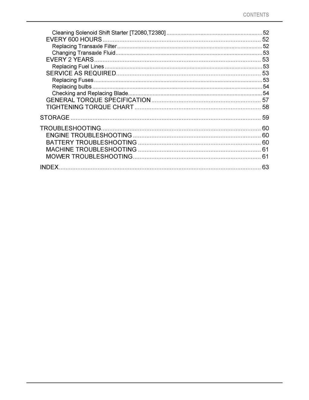 KUBOTA Tractor T1880 T2080 T2380 User Manual Operation Guide Durable Wire Bound