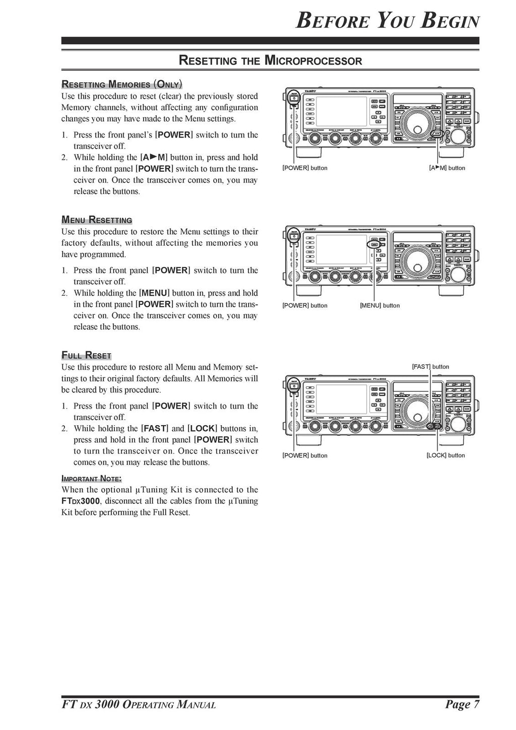 YAESU FT DX 3000 Series Transceiver Operating Manual- STEEL WIRE BOUND - COVERS