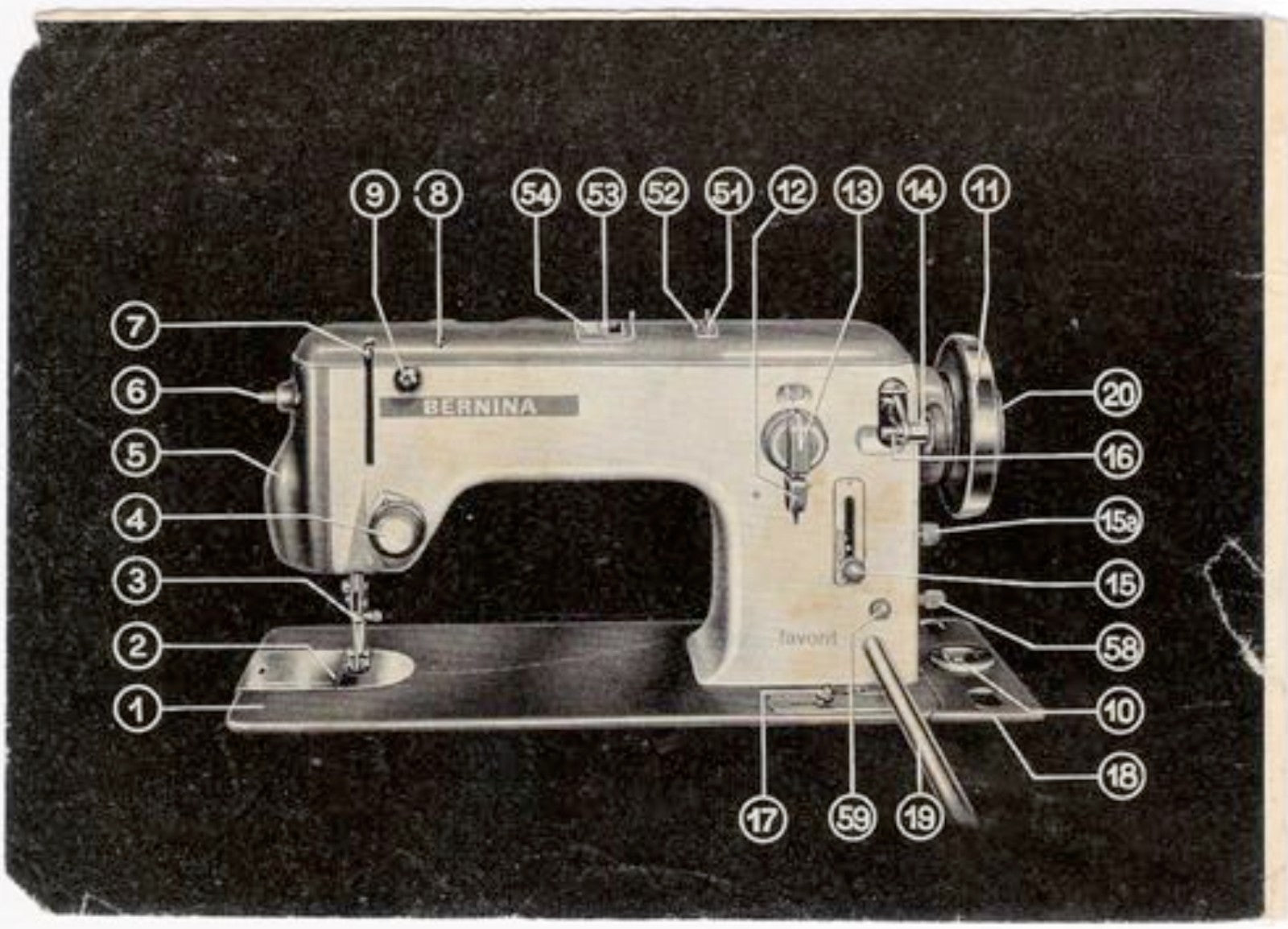 BERNINA 640-2 642-2 Favorit Sewing Machine Manual - LOOP BINDER - TOUGH COVERS