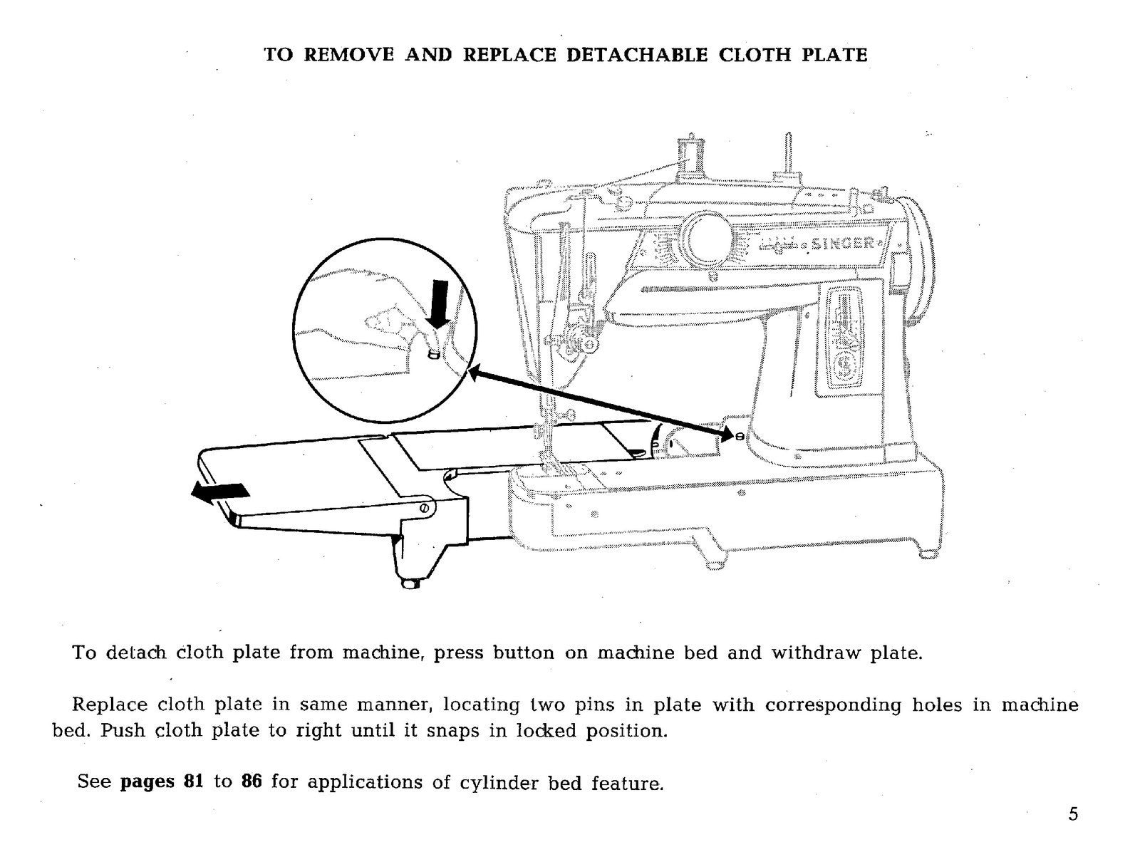 SINGER 431 431G Sewing Machine User Manual - STEEL WIRE BOUND - TOUGH COVERS