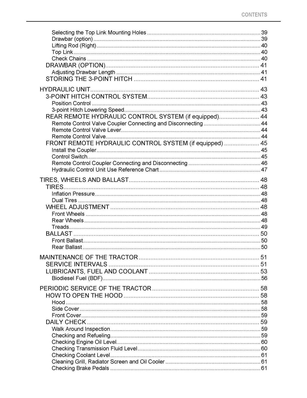 KUBOTA B26TL OPERATORS MANUAL -STEEL WIRE BOUND - PROTECTIVE COVERS
