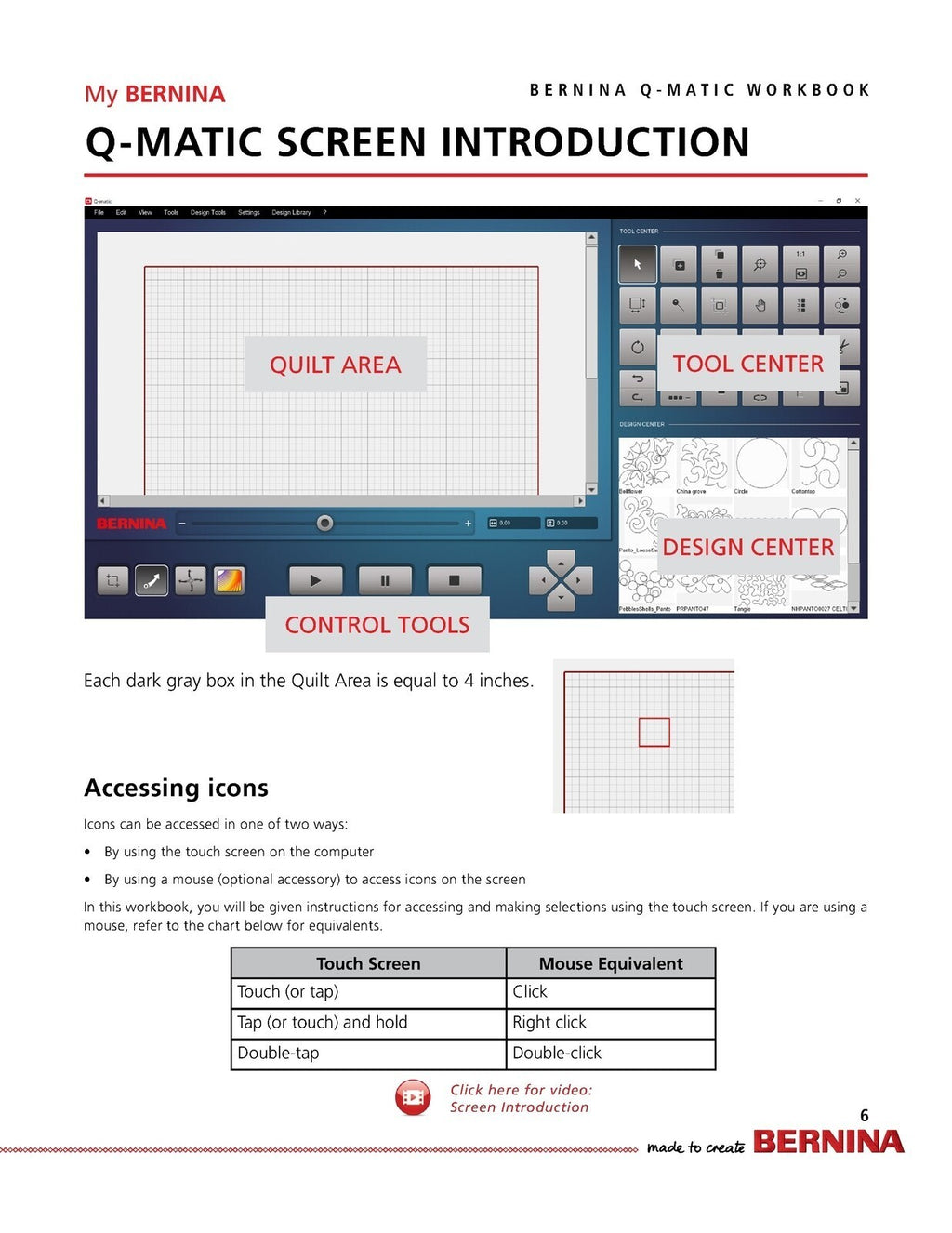 BERNINA Q-MATIC Workbook for Q 20 Q 24 Q20 Q24 Q16 PLUS on Frame - WIRE BOUND