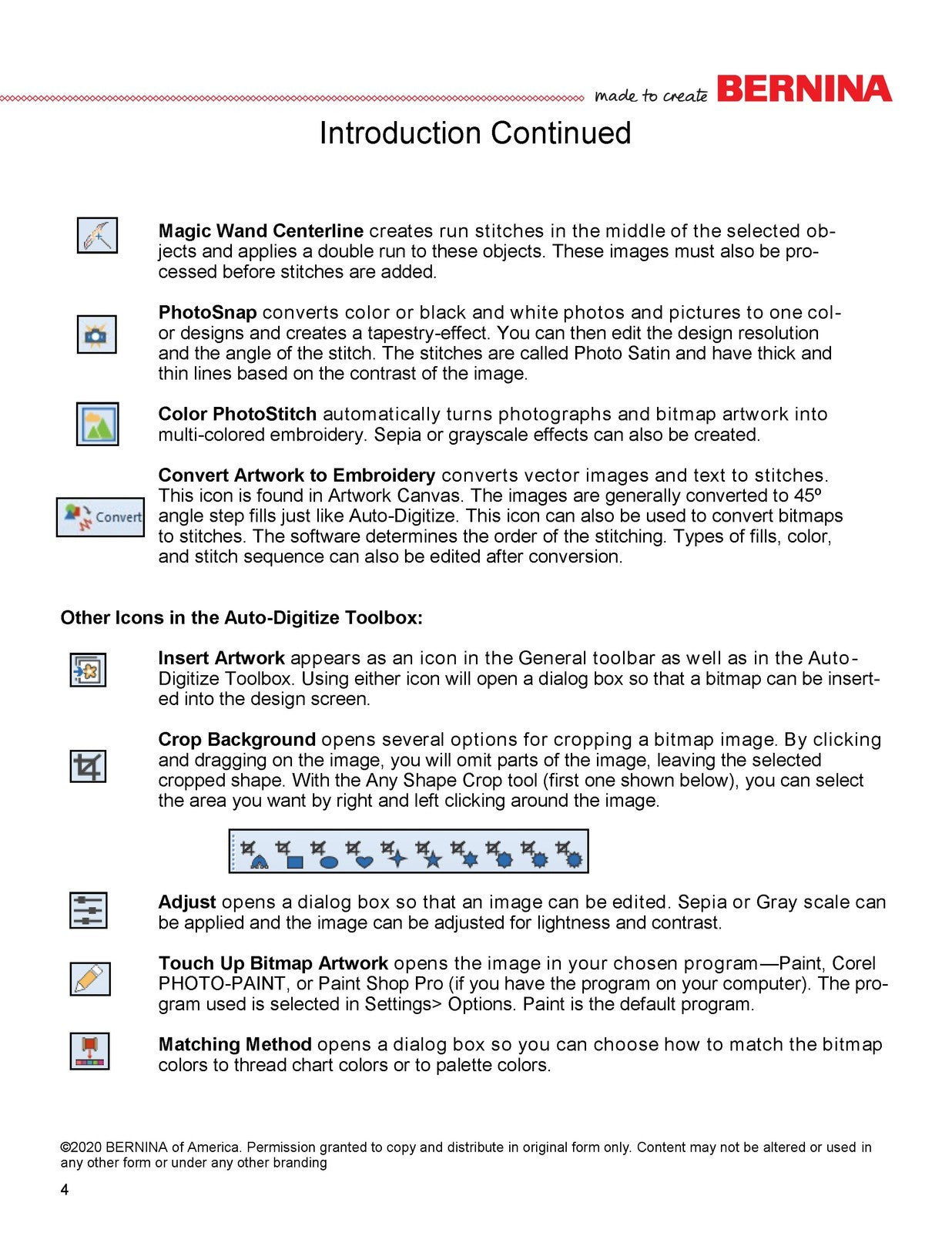 BERNINA Embroidery Software 8.2 WORKBOOK 2 AUTOMATIC DIGITIZING WIRE BOUND COVER