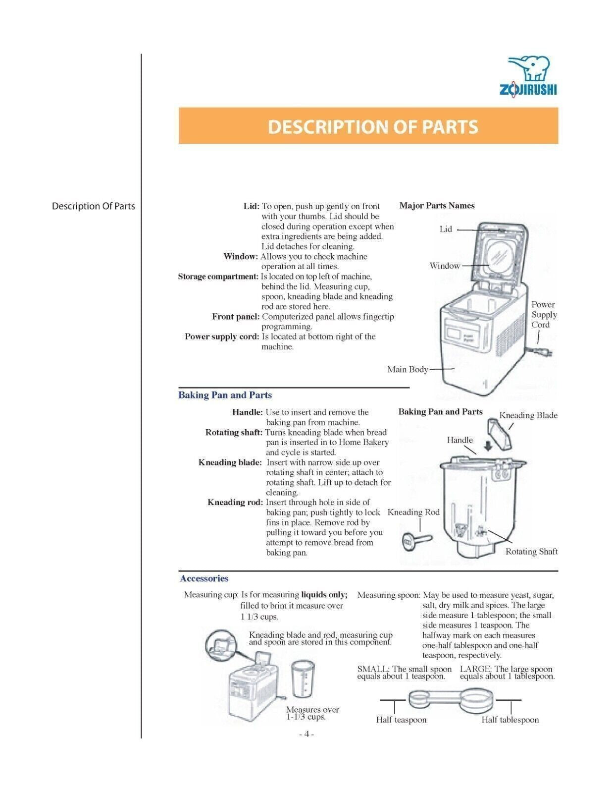 ZOJIRUSHI BBCC-S15A User Manual Owners Instruction Booklet Plus LOTS of Recipes!