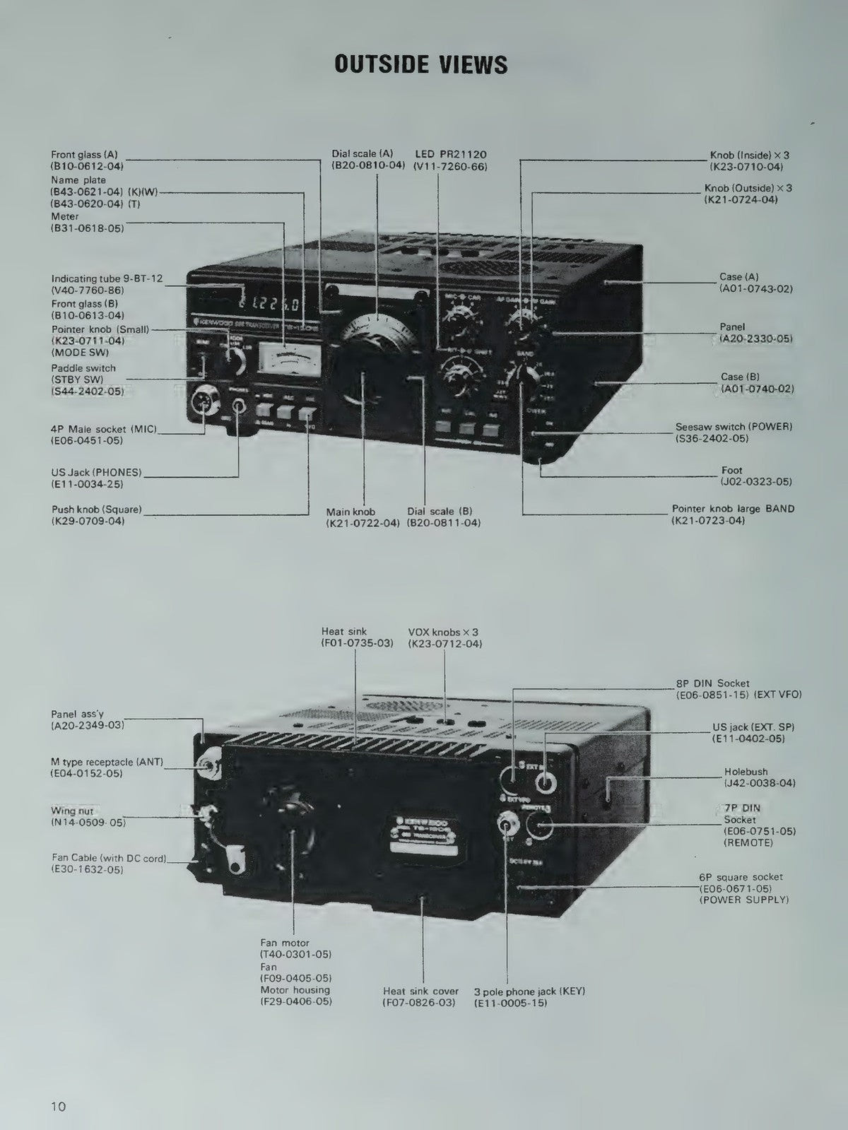 KENWOOD TS-120S HF SSB Transceiver Service Manual - BOUND - COVERS - XL FOLDOUTS