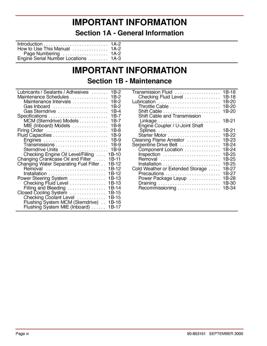 MERCURY Mercruiser No. 30 8.1L Gasoline Engine Service Manual WIRE BOUND, COVERS