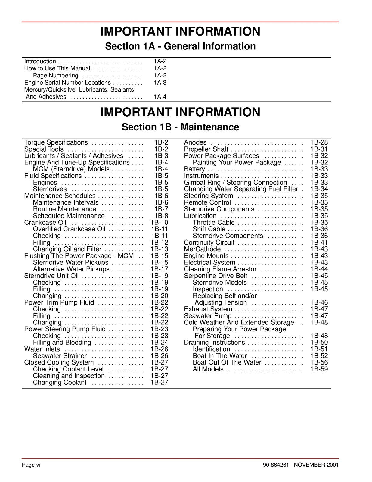 MERCURY 4.3L MPI GASOLINE ENGINE NO. 32 SERVICE MANUAL - WIRE BOUND - COVERS