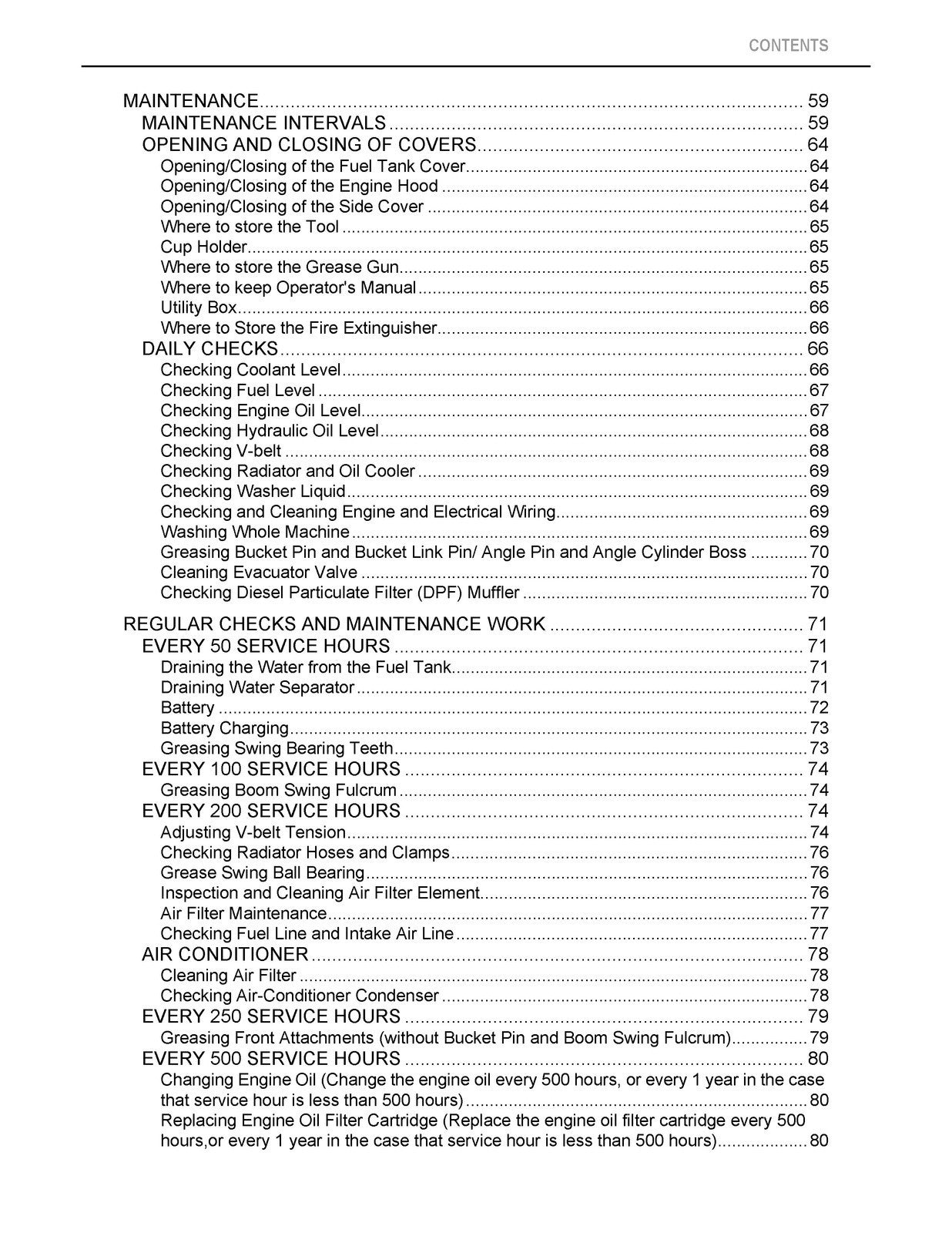 KUBOTA KX080-4 EXCAVATOR OPERATORS MANUAL - STEEL WIRE BOUND - TOUGH COVERS