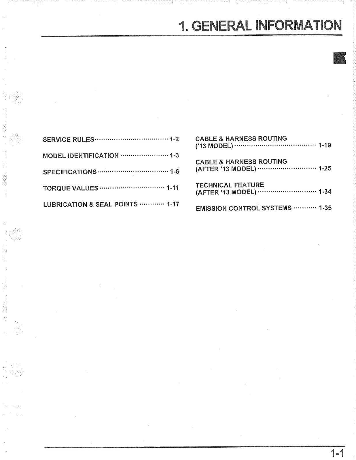 HONDA PCX150 2013-2017 SERVICE MANUAL - WIRE BOUND - TOUGH COVERS