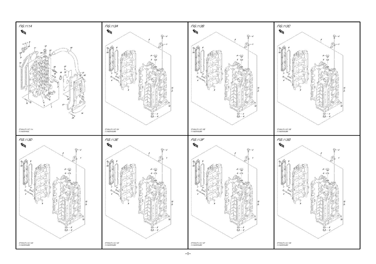 SUZUKI DF100A DF115A DF140A OUTBOARD PARTS CATALOGUE MANUAL - BOUND - COVERS