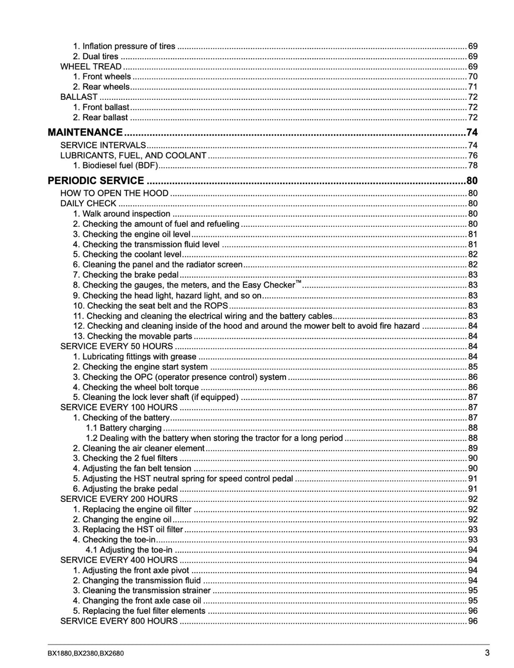 KUBOTA BX1880 BX2380 BX2680 Tractor User Instruction Manual - TOUGH WIRE BINDING