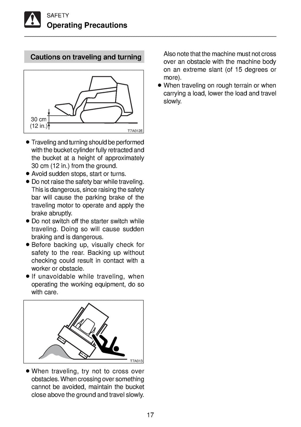 TAKEUCHI TL 120 130 140 150 SERIES OPERATORS MANUAL - WIRE BOUND - TOUGH COVERS
