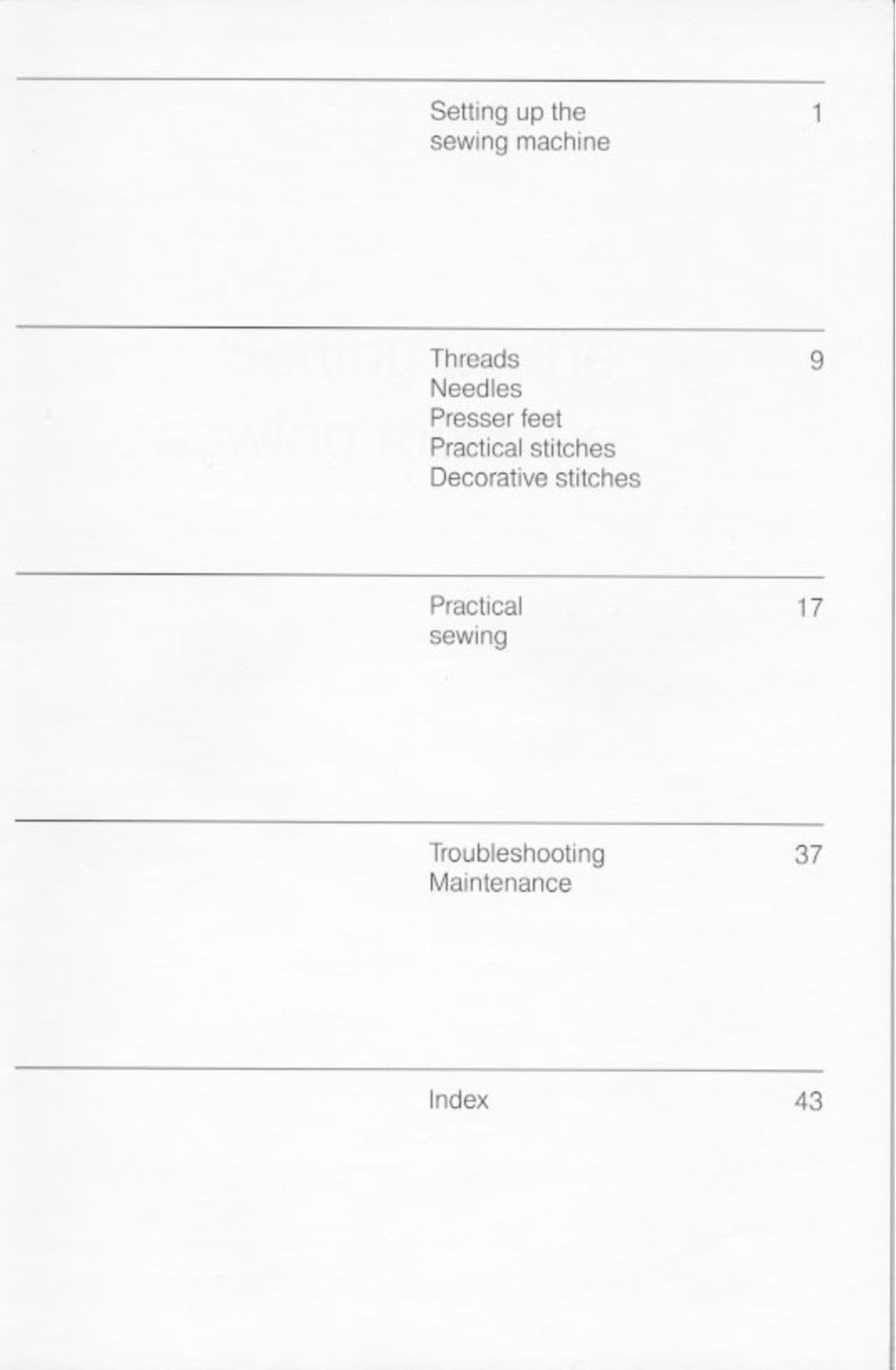 BERNINA 1011 Sewing Machine User Manual - STEEL WIRE BOUND - PROTECTIVE COVERS