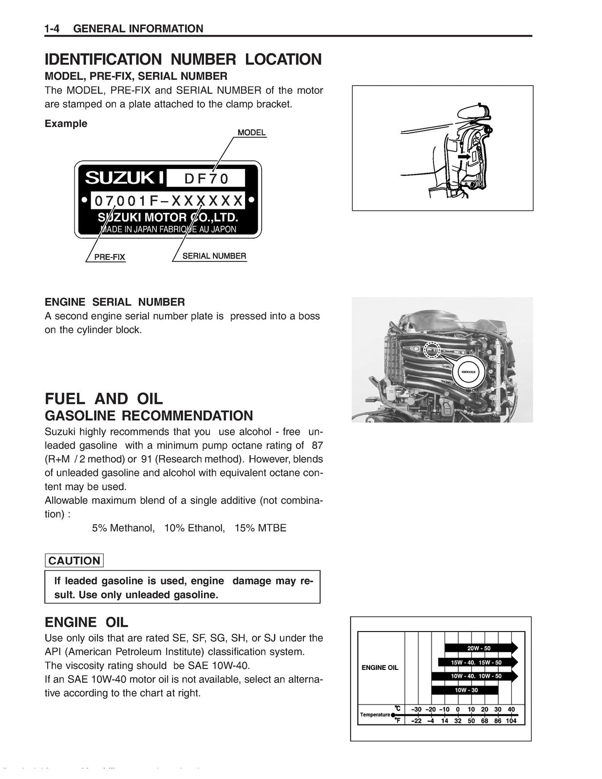 Suzuki DF60 DF70 Outboard Motor Service Manual - WIRE BOUND - TOUGH COVERS