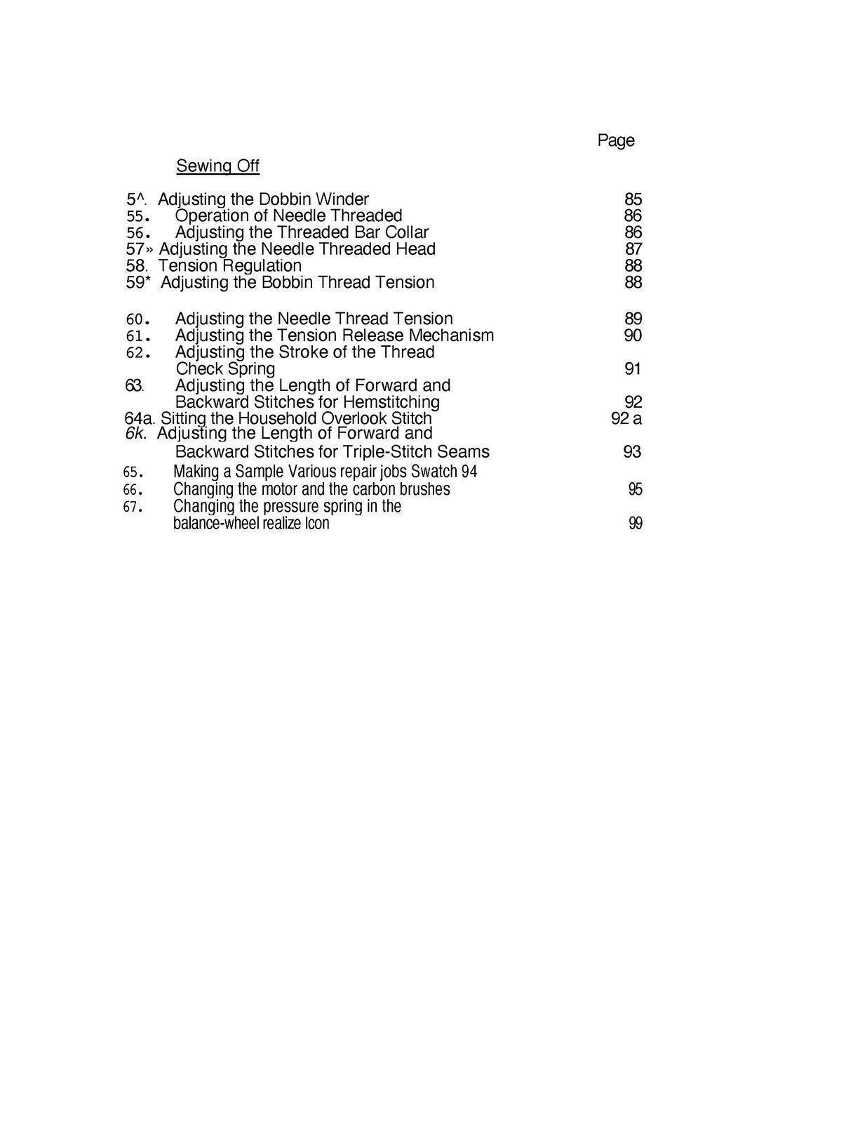PFAFF 1222 1221 1214 1213 1212 1211 1199 1197 1196 Repair Manual Instructions