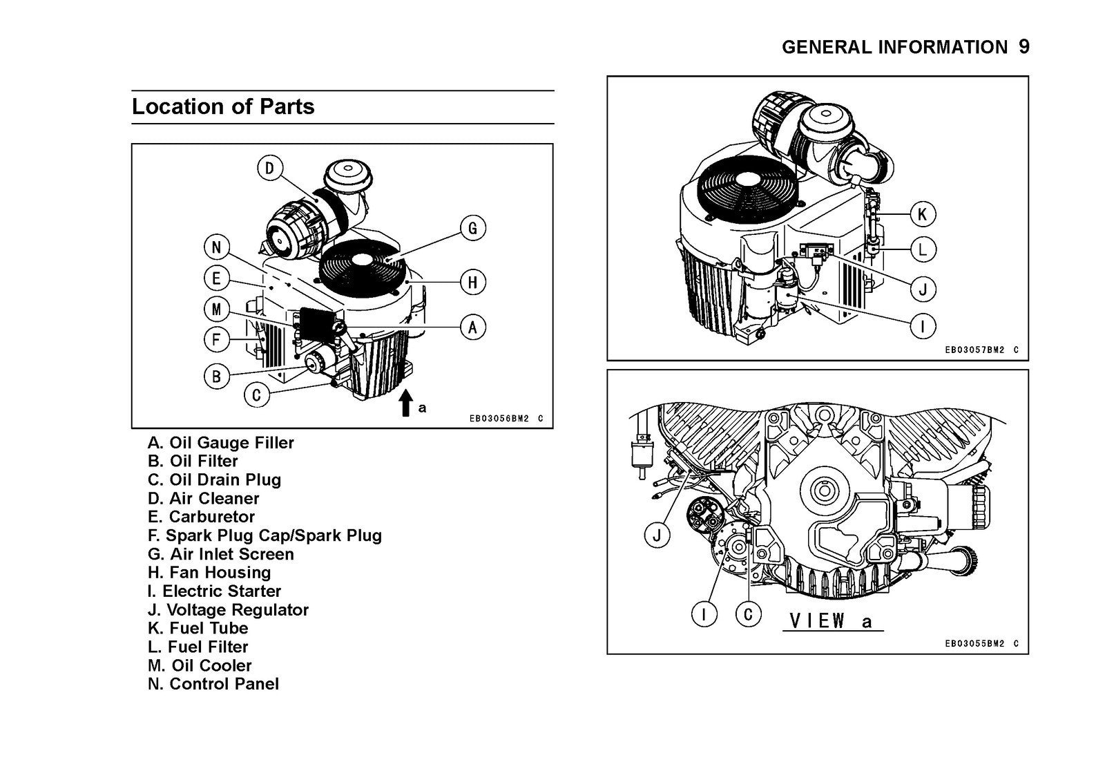 KAWASAKI FX921V FX1000V Gas Engine Owners Manual - WIRE BOUND - TOUGH COVERS