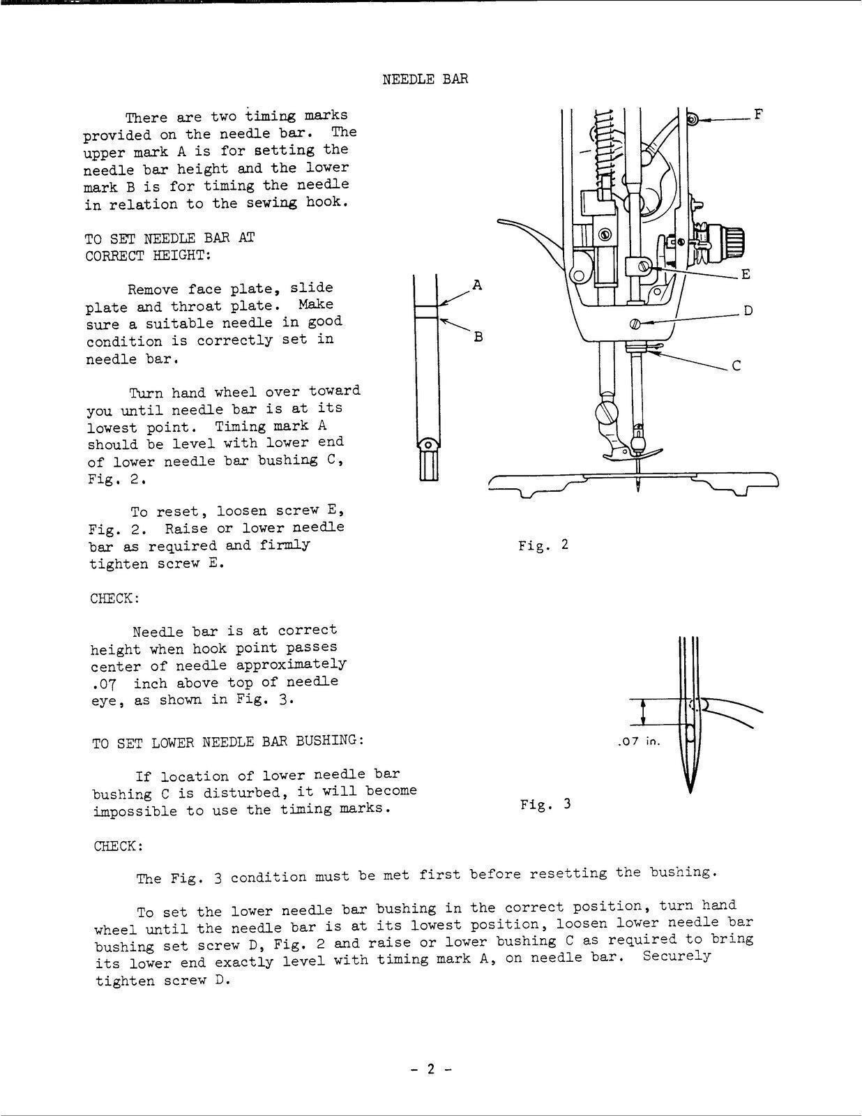 SINGER 188U31-33-35 Sewing Machine User Manual Guide [DURABLE WIRE BINDING]