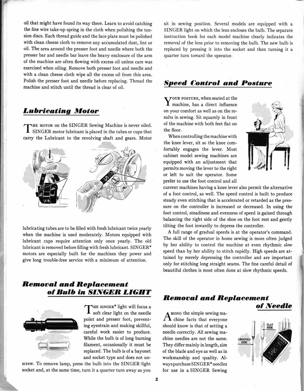 SINGER Sewing Skills Reference Book Manual - WIRE BOUND - TOUGH COVERS