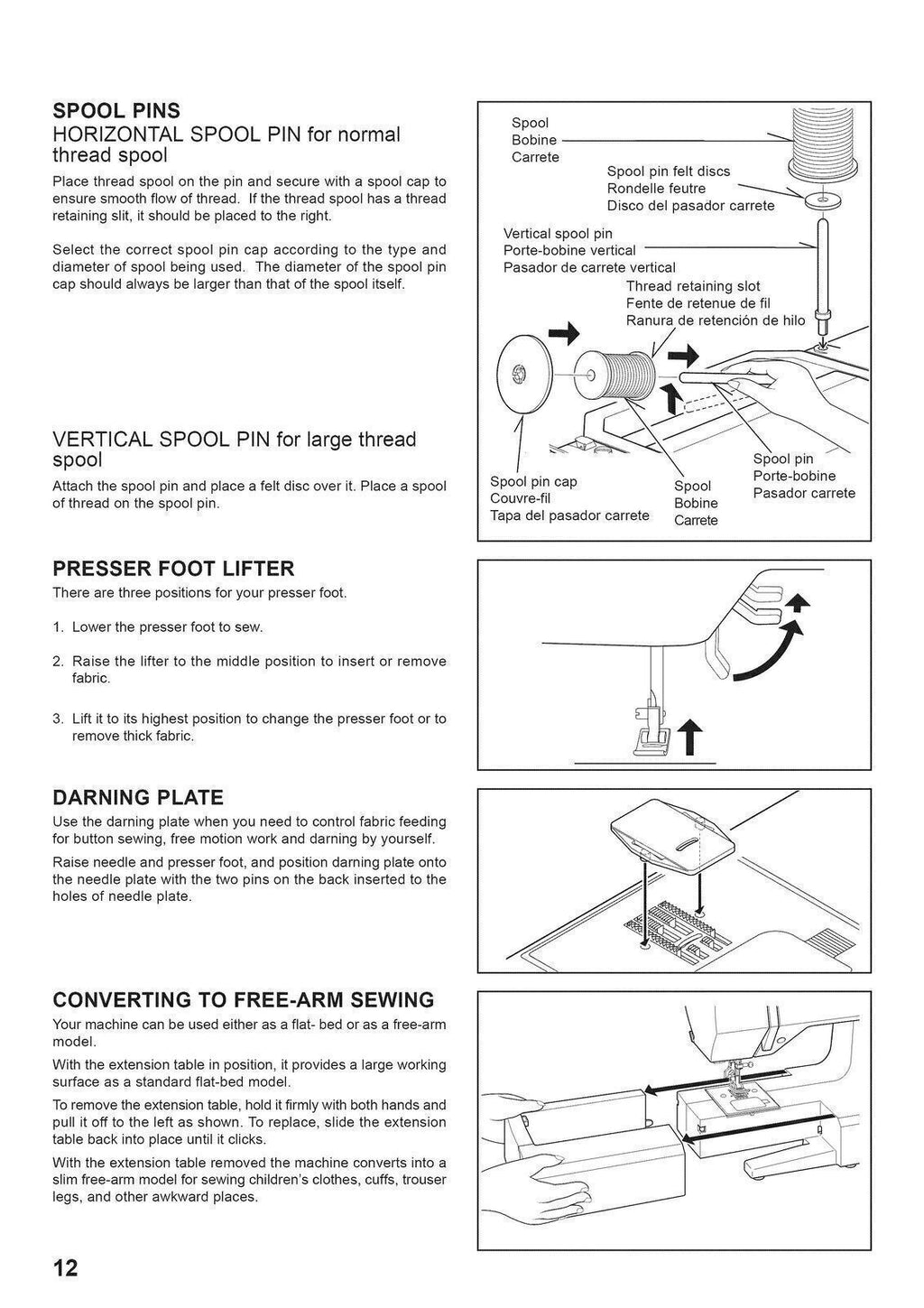 SINGER 7442 Sewing Machine User Instruction Manual Guide - TOUGH WIRE BINDING