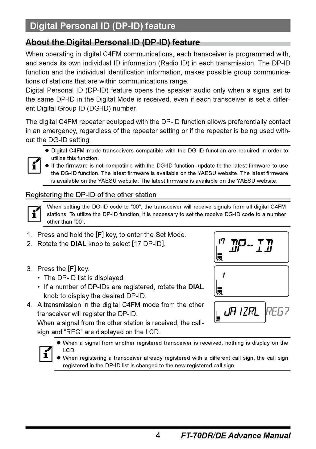 YAESU FT-70DR FT-70DE Transceiver Advance Manual Operation - TOUGH WIRE BINDING
