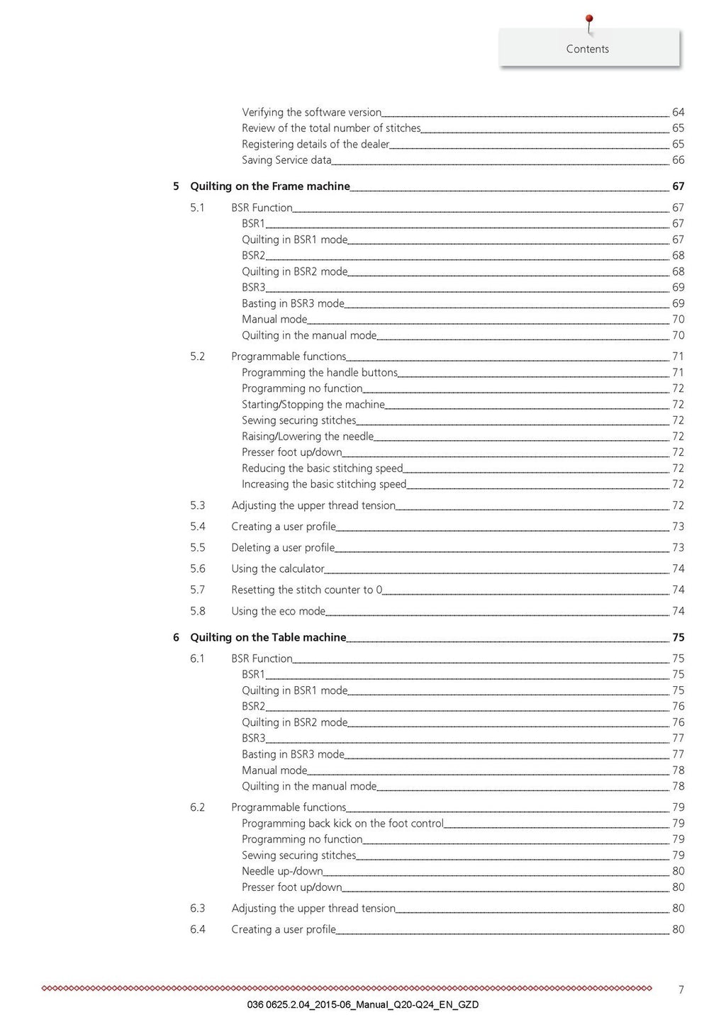 BERNINA Q 24 Q 20 Q24 Q20 User Manual - STEEL WIRE BOUND - PROTECTIVE COVERS
