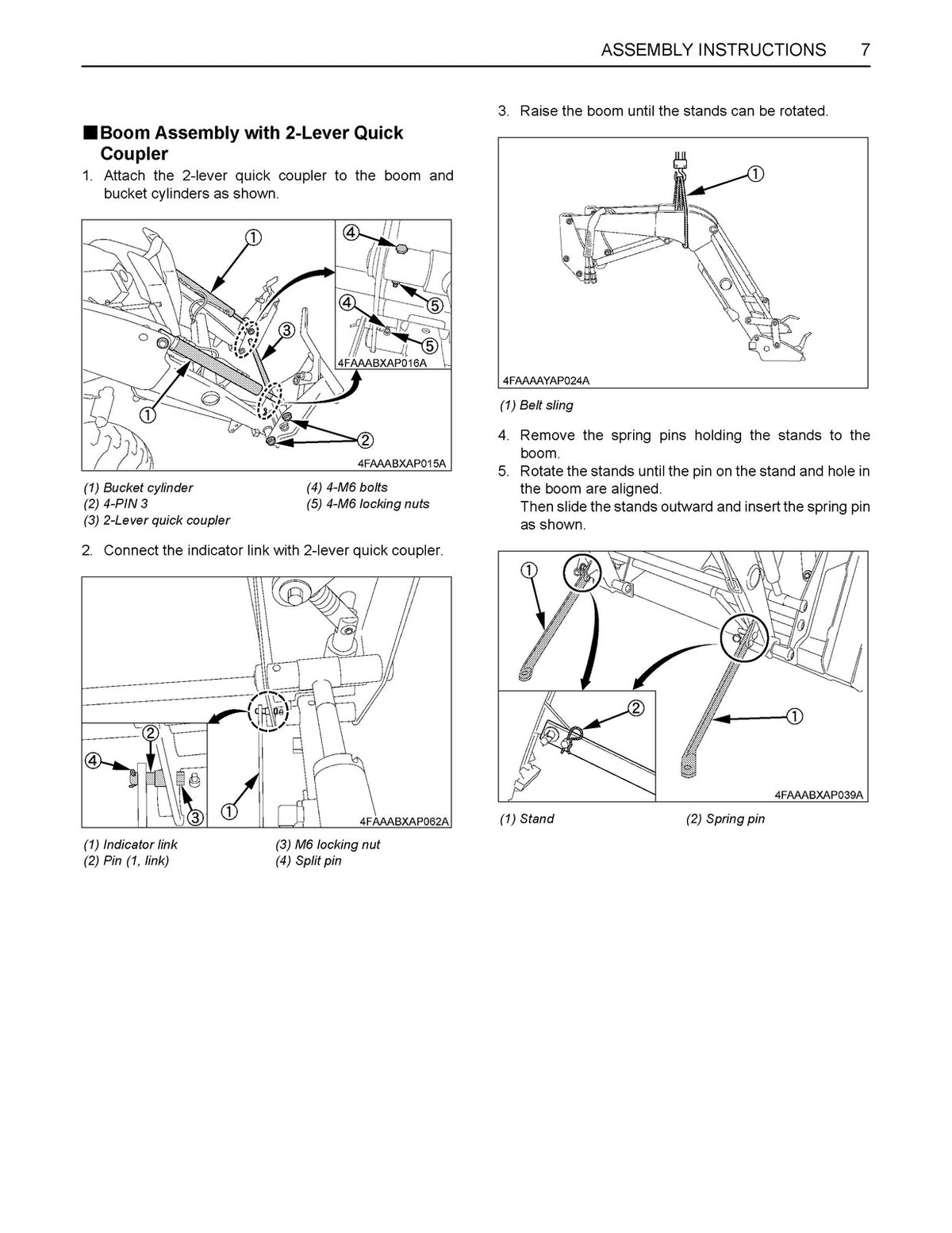 KUBOTA LA534 Loader Kit Assembly Instructions Manual 2012 - WIRE BOUND - COVERS