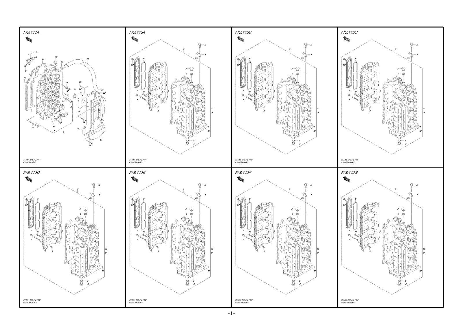 SUZUKI PARTS CATALOG DF100A DF115A DF140A 2014 MANUAL - WIRE BOUND - TUFF COVERS