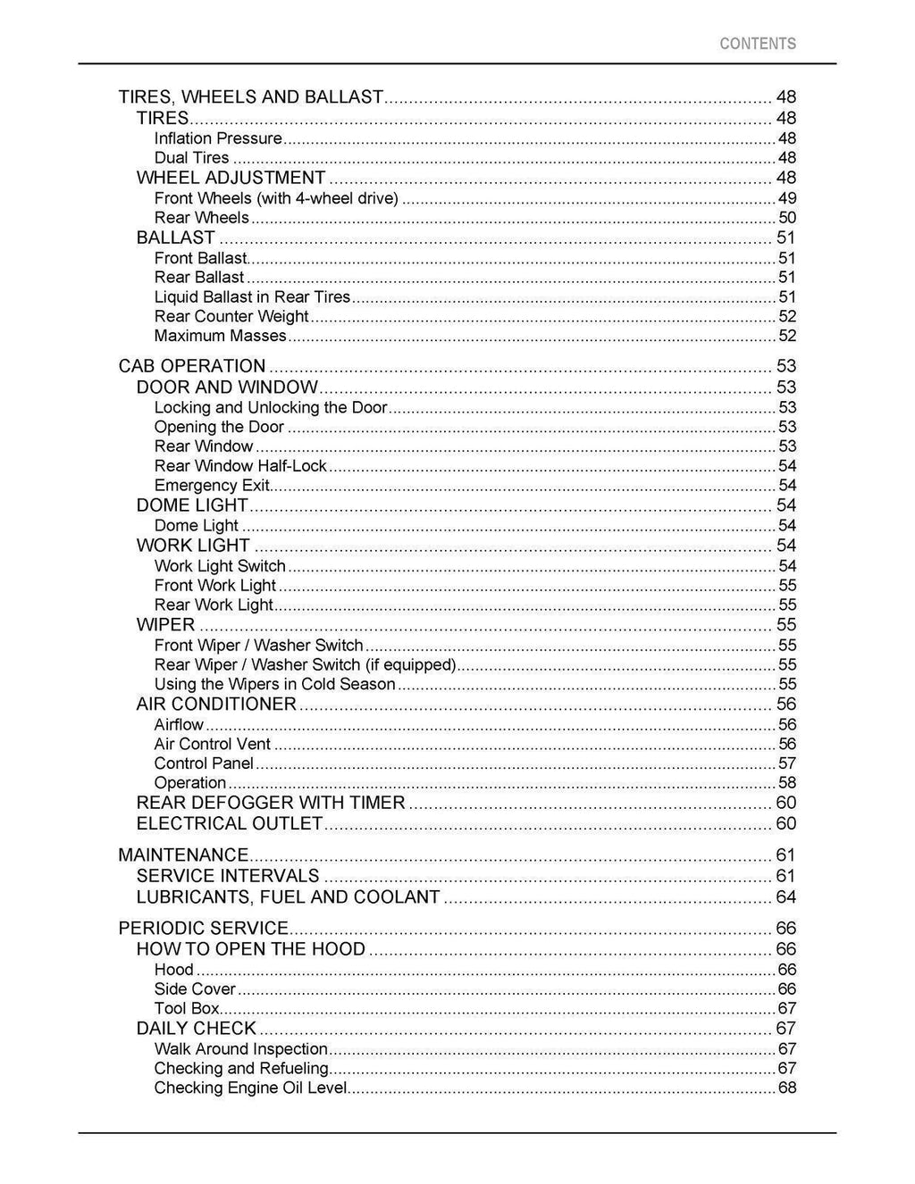 KUBOTA STW34 STW37 STW40 OPERATORS MANUAL - STEEL WIRE BOUND - PROTECTIVE COVERS
